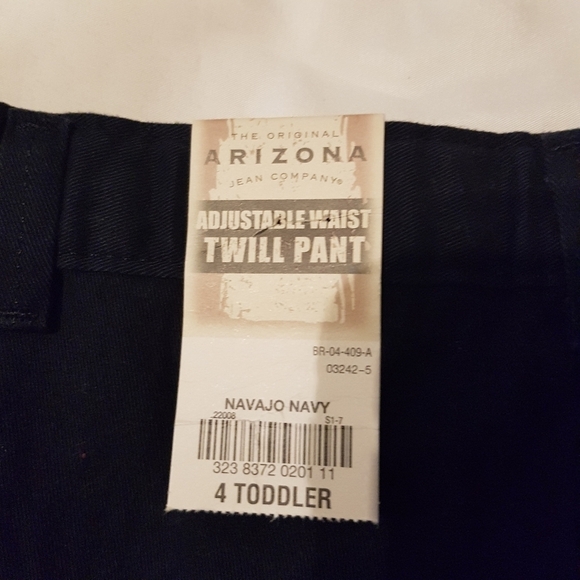Arizona boys size 4T navy twill boys pants New - Picture 2 of 4
